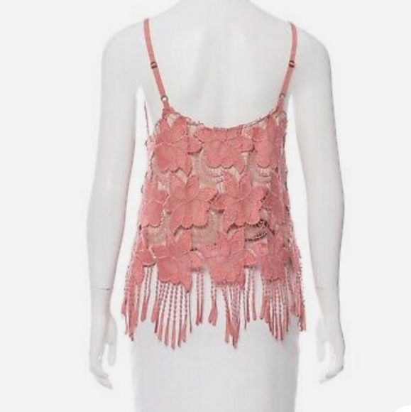 Alice + Olivia Dusty Rose Waverly Crochet Top - Picture 5 of 6